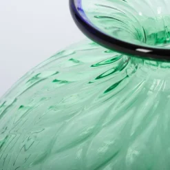 Vaso Balloton verde con bordo blu