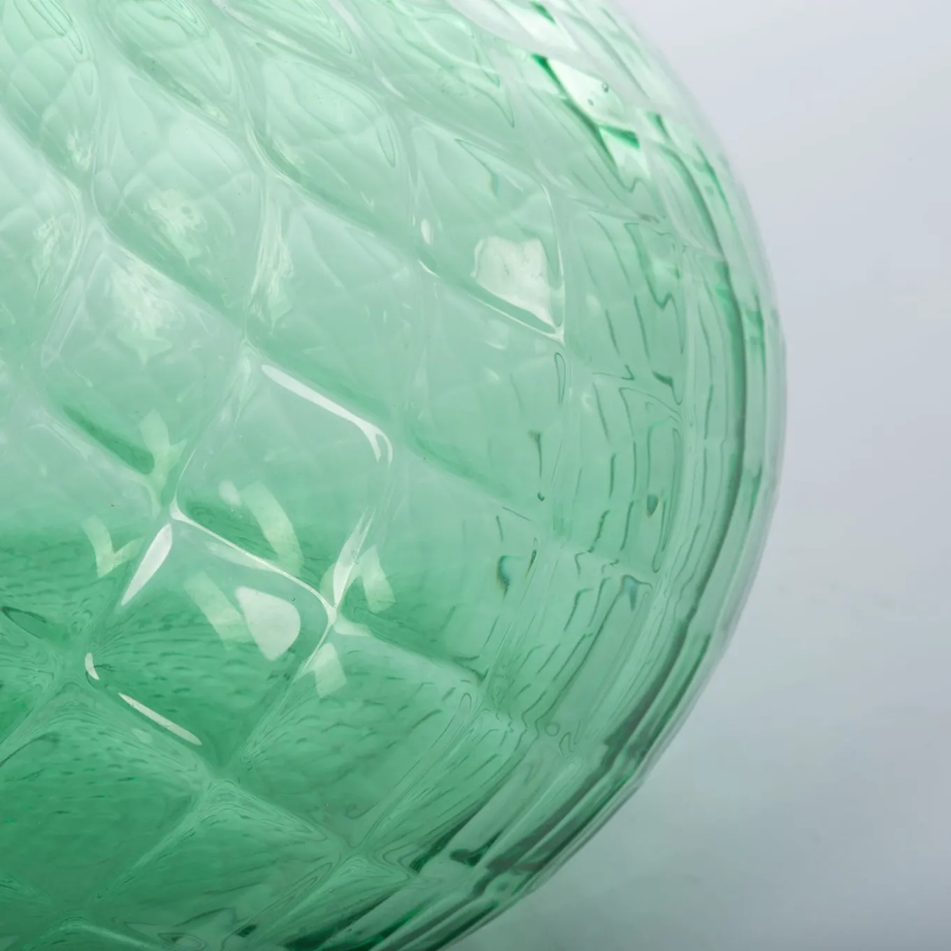 Vaso Balloton verde con bordo blu