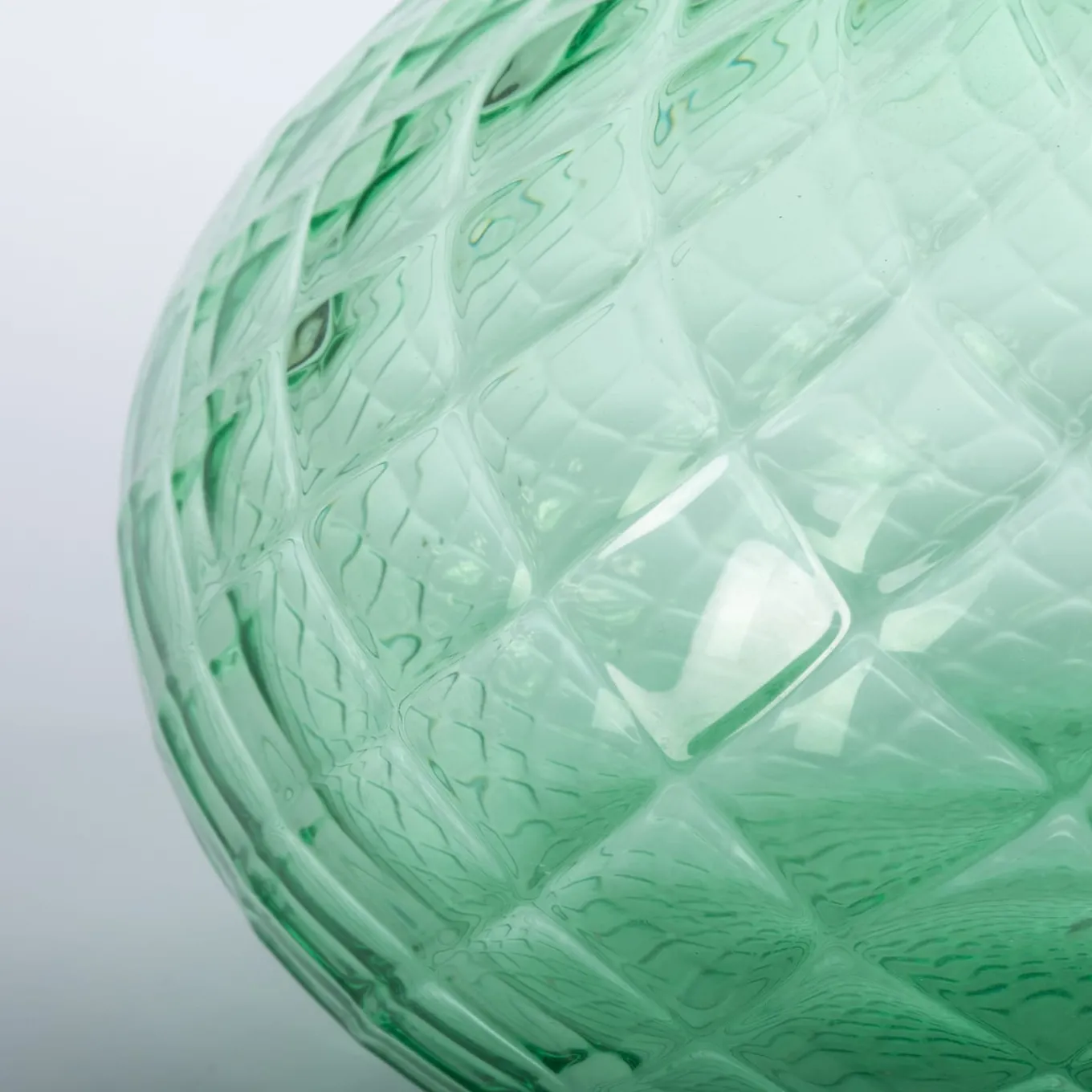 Vaso Balloton verde con bordo blu