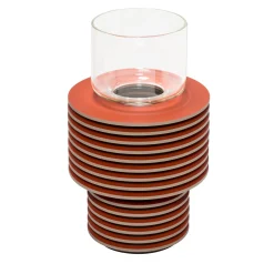 Vaso basso in velluto bicolore #2