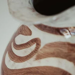 Vaso Ceramica Areté Aliseo Marrone