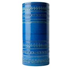 Vaso cilindrico blu di Aldo Londi
