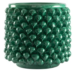 Vaso Cilindrico Piccolo per Fiori Verde Ramine