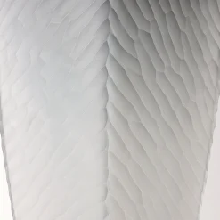 Vaso da fiore in vetro soffiato di Murano grigio