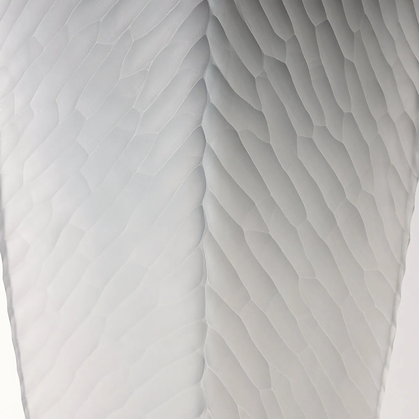 Vaso da fiore in vetro soffiato di Murano grigio