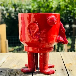 Vaso da fiori rosso Grande Walking Head