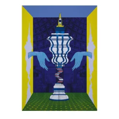 Vaso d'Avorio Stampa su Viscosa - Edizione limitata di 15 pezzi