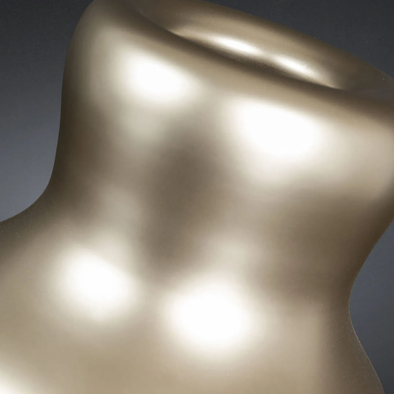 Vaso decorativo Bean Satin Beige #2