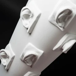 Vaso decorativo bianco Obice David's Ears
