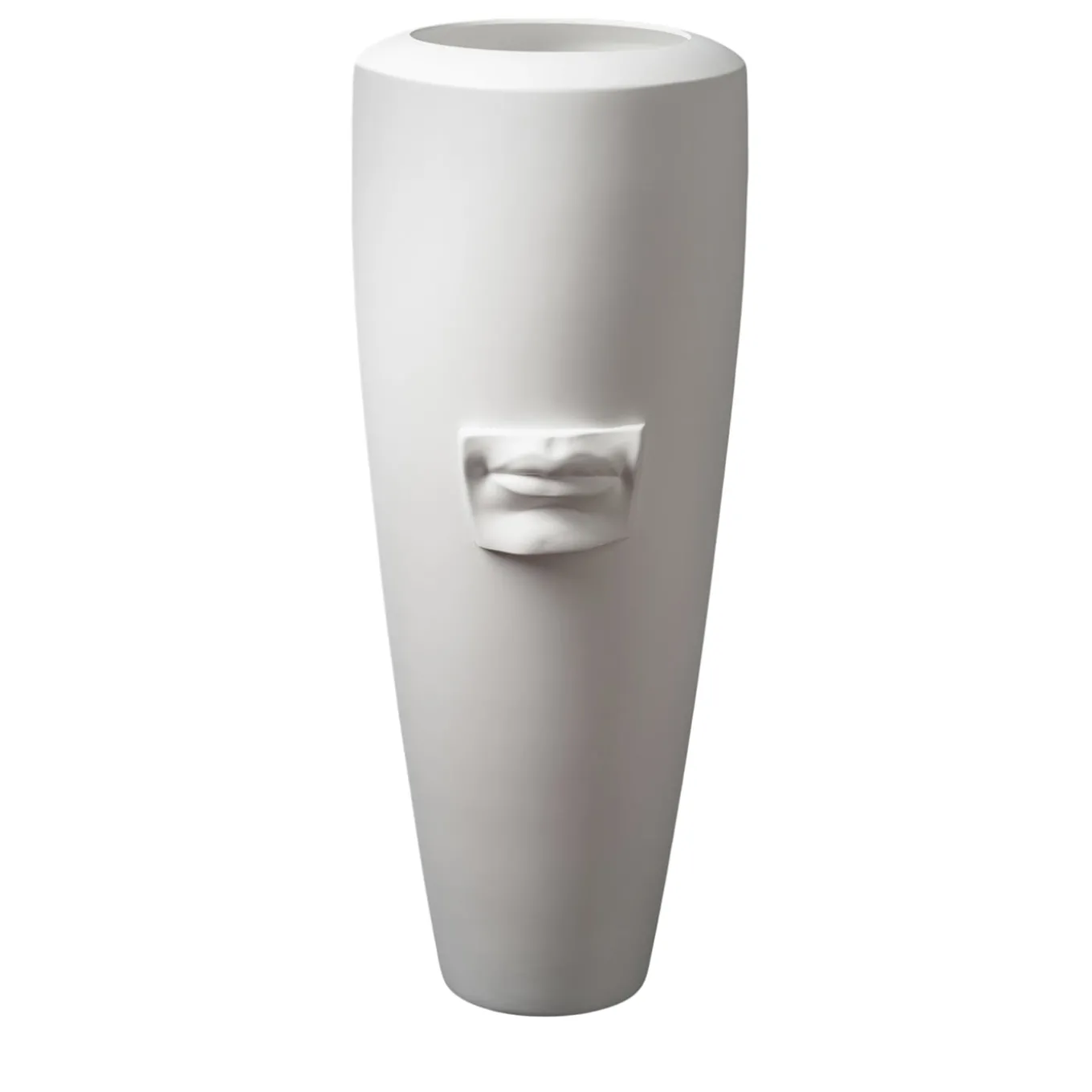 Vaso decorativo bianco Obice David's Mouth