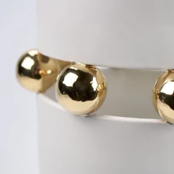 Vaso Decorativo Kósmos in Ceramica Bianca