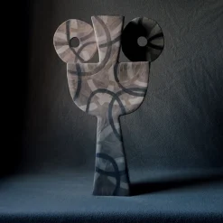 Vaso Decorativo Otello in Terracotta Marrone