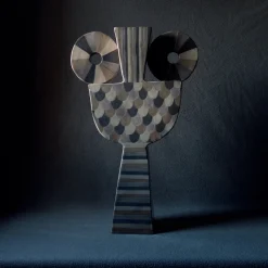 Vaso Decorativo Otello in Terracotta Marrone