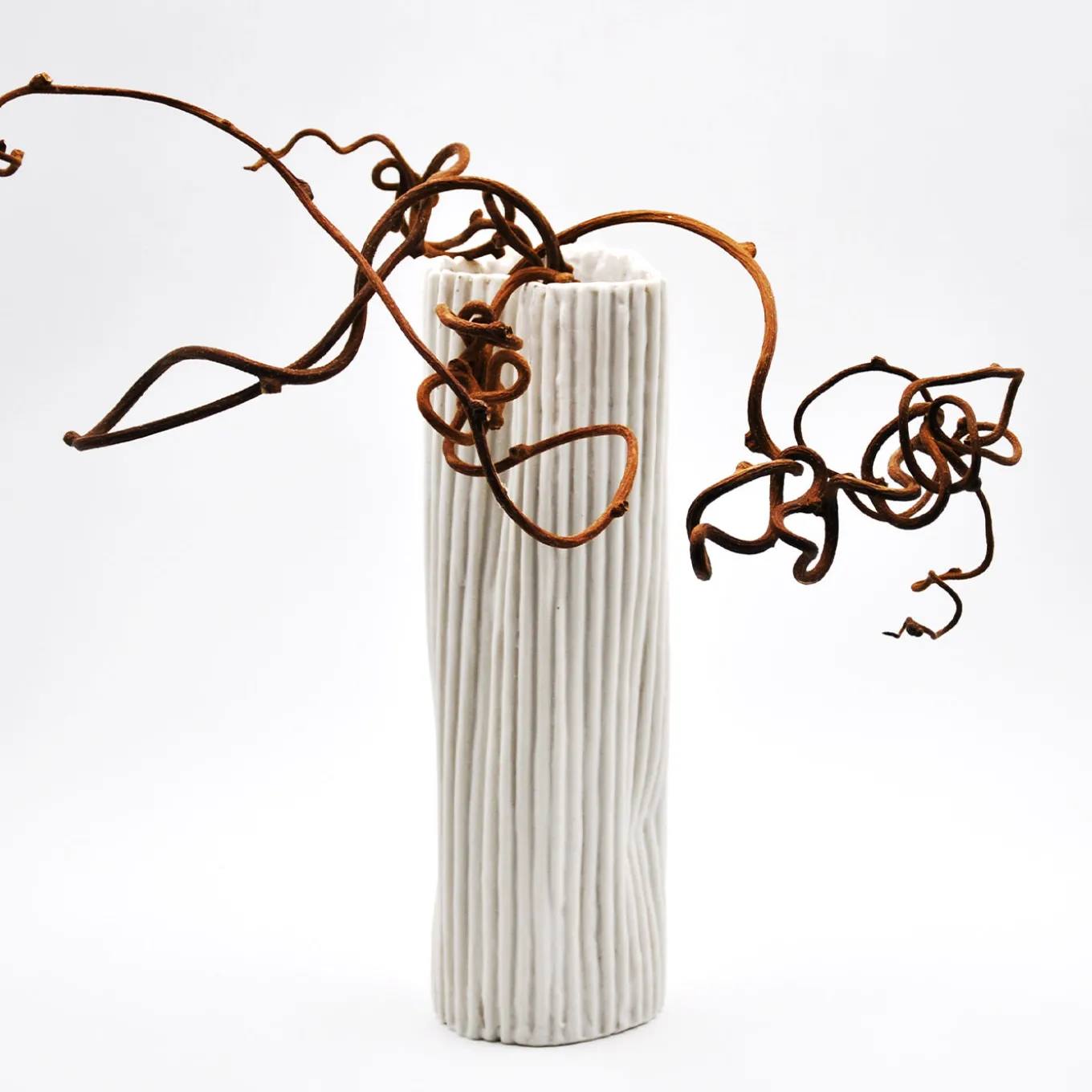 Vaso Decorativo Paesaggio 21 Bianco di Nino Basso