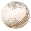 Vaso Decorativo Sphere Pot in Ceramica Bianca
