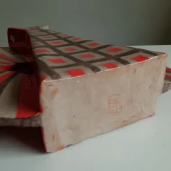 Vaso decorativo Wild Double-Face rosso in terracotta