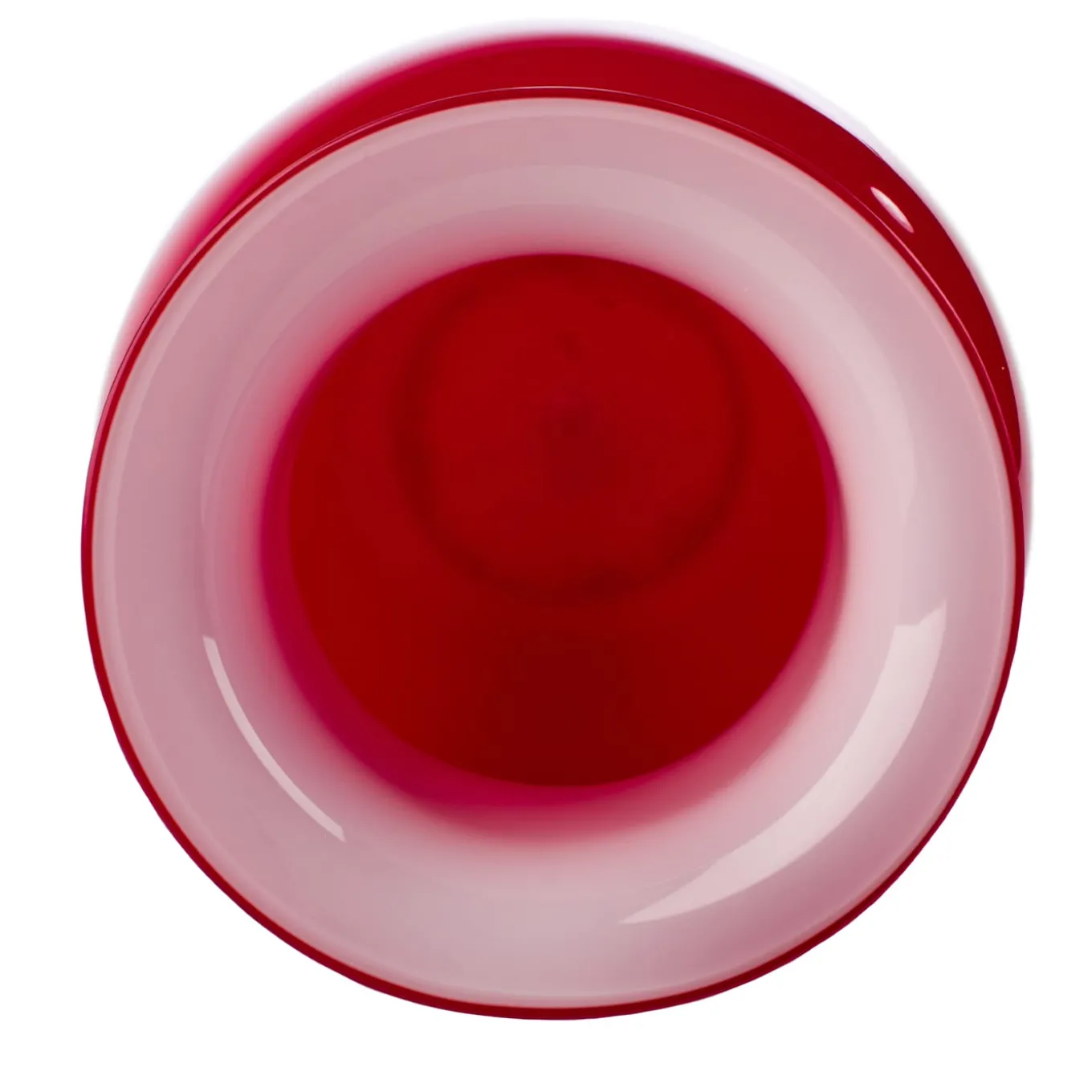 Vaso Demajo Incamiciato Rosso e Bianco
