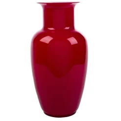 Vaso Demajo Incamiciato Rosso e Bianco