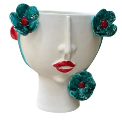 Vaso di testa Santina Infiorata