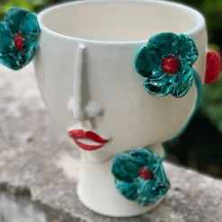 Vaso di testa Santina Infiorata