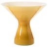 Vaso di vetro giallo Ballerina