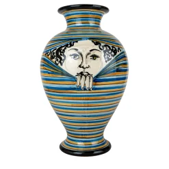 Vaso Donna in Ceramica Arancione I Curiosi