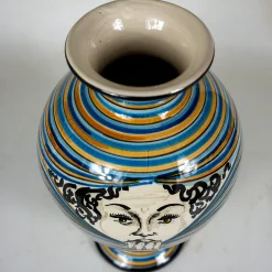 Vaso Donna in Ceramica Arancione I Curiosi