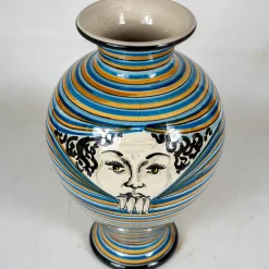Vaso Donna in Ceramica Arancione I Curiosi