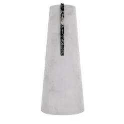 Vaso Elara Bianco Carrara e Verde Alpi