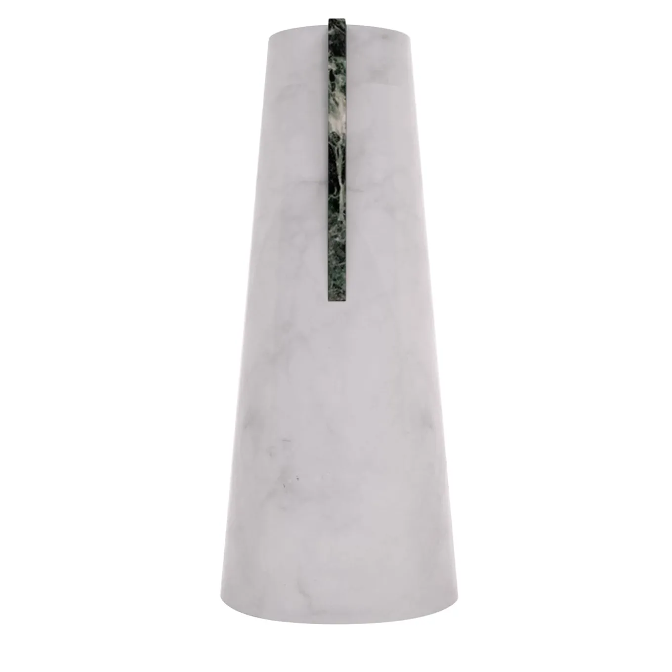 Vaso Elara Bianco Carrara e Verde Alpi