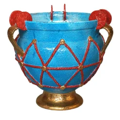 Vaso etrusco azzurro