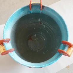 Vaso etrusco azzurro