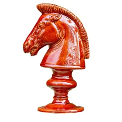 Vaso figurativo in ceramica Cheval Blanc