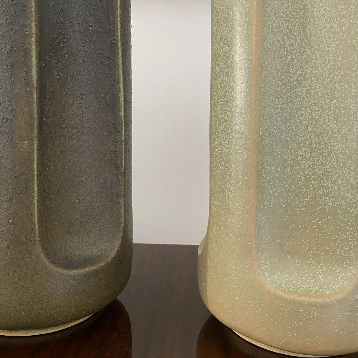 Vaso Giuseppe Musgo in ceramica smaltata grigia