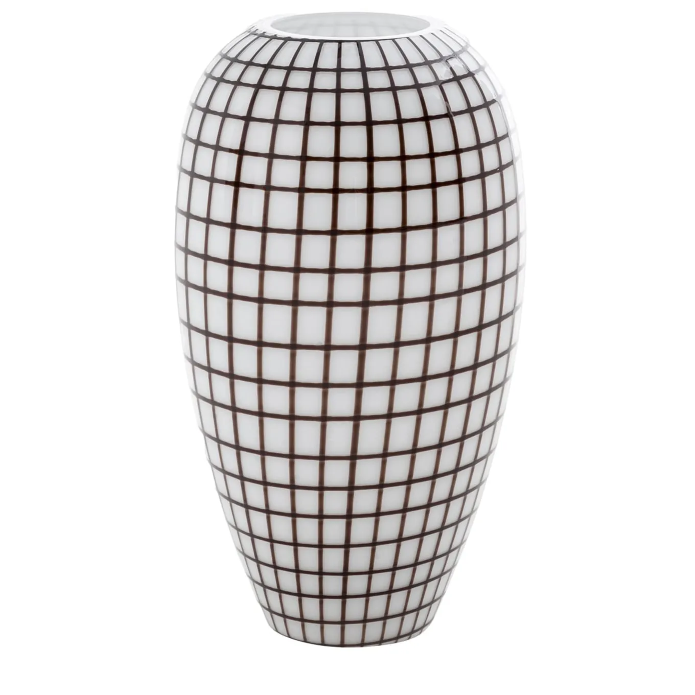 Vaso Grid bianco e nero