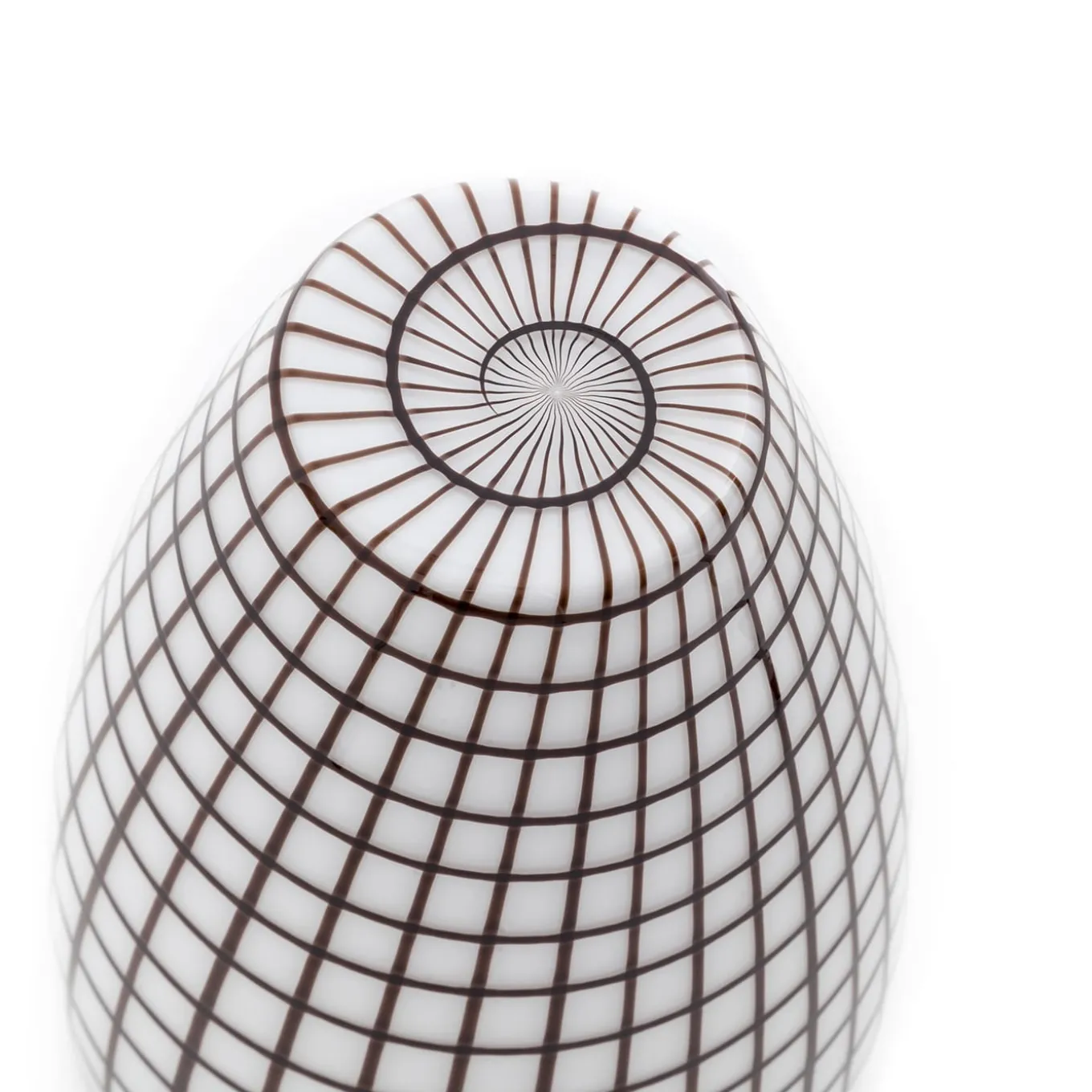 Vaso Grid bianco e nero