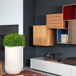 Vaso in ceramica bianca Citylife