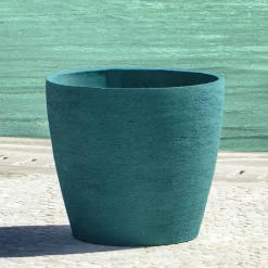 Vaso in ceramica blu Malibu