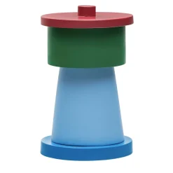 Vaso in ceramica con coperchio Castagno di Nathalie Du Pasquier - Post Design