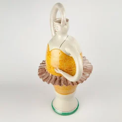 Vaso in ceramica giallo Ballerina