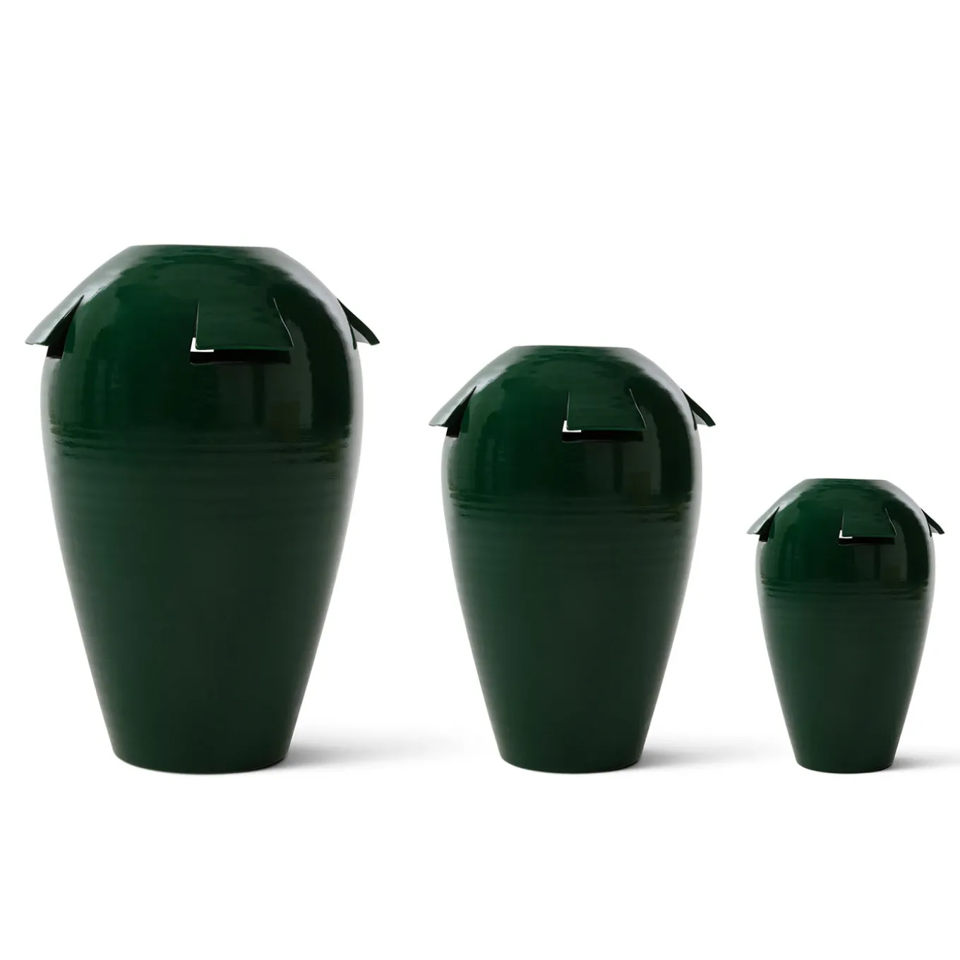 Vaso in Ceramica Giara Verde