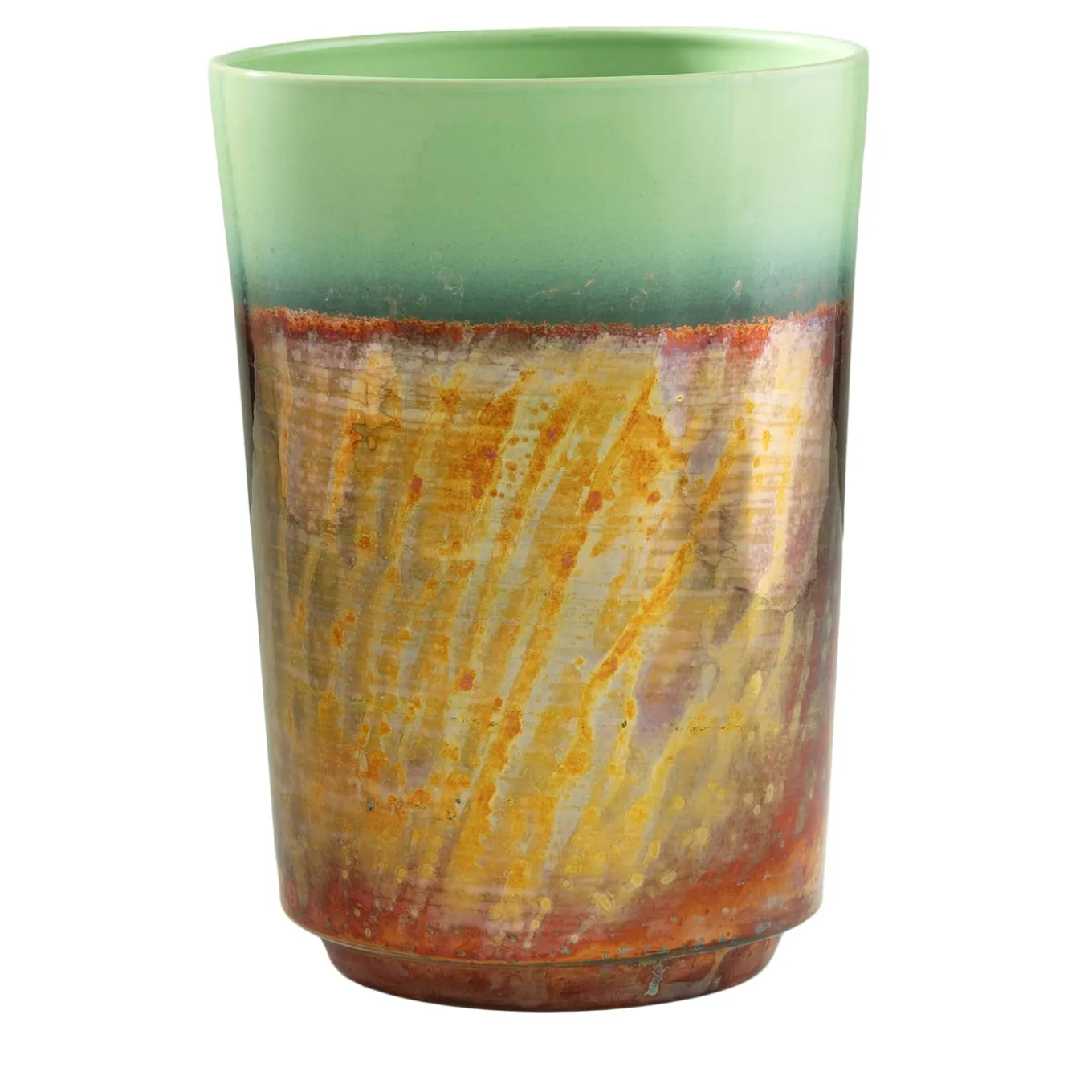 Vaso in Ceramica Policromatico Riflesso Tramonto