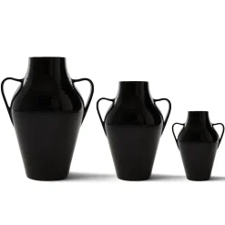 Vaso in Ceramica Quartara Nero