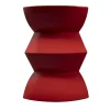 Vaso in ceramica rosso Curve #4 di Zaven