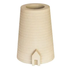 Vaso in pietra "Pagliara" di Ugo La Pietra