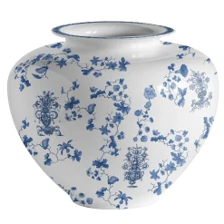 Vaso in porcellana ad anfora grande Garden Of Eden H28Cm