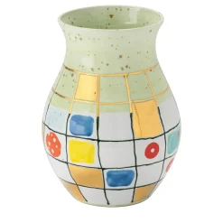 Vaso in porcellana verde Calypso