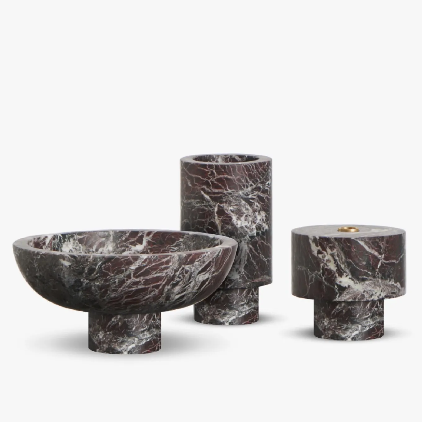 Vaso Inside Out Red Levanto di Karen Chekerdjian