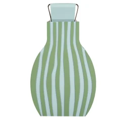 Vaso Otto Striped Sky Blue/Eucalyptus di Gianpaolo Venier