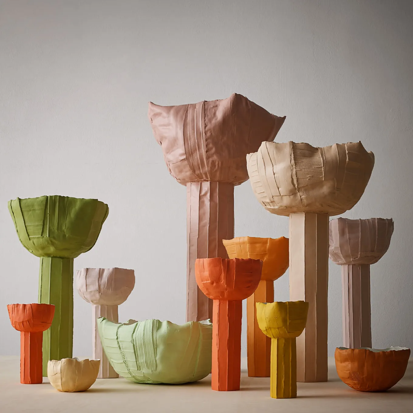 Vaso Ranuncolo Corteccia D9/Kaki